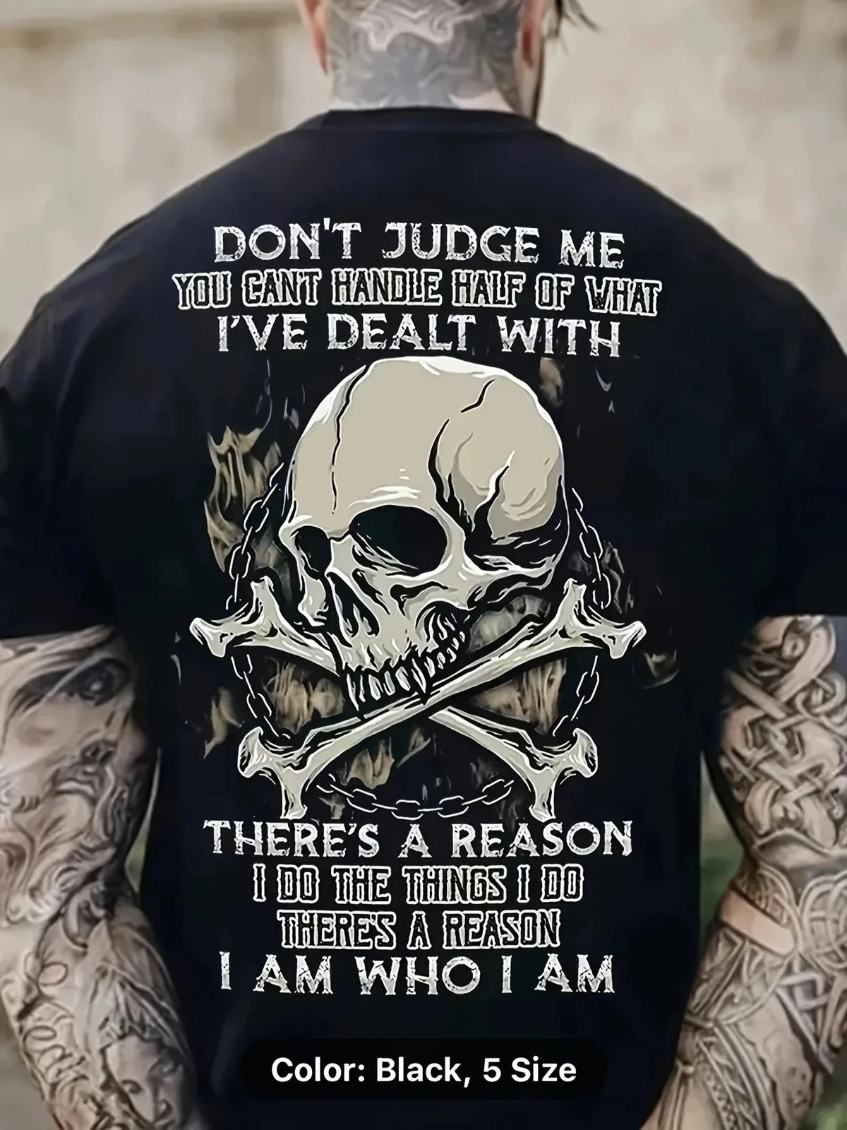 new Men's 3D Skull Graphic T-Shirt – Casual Summer Crew Neck Tee for Outdoor