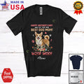 Custom Name Happy Mother's Day Best Puppy Mom; Floral Corgi Owner Family T-Shirt