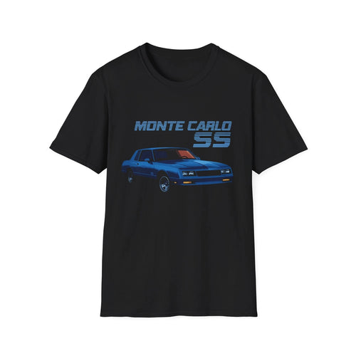 1984 Monte Carlo SS T-Shirt | Chevy Muscle Car Retro Blue Graphic Tee