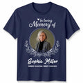 Personalised Memorial Photo T-Shirt In Loving Memory Of Your Text Custom Dates