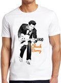 Chuck Berry Guitar Legend Rock N' Roll Retro Music Top Tee T Shirt 1156