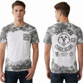 $89 TRUE RELIGION Grey Tie Dye OUTLAWS Short Sleeve Designer Graphic T-shirt NWT