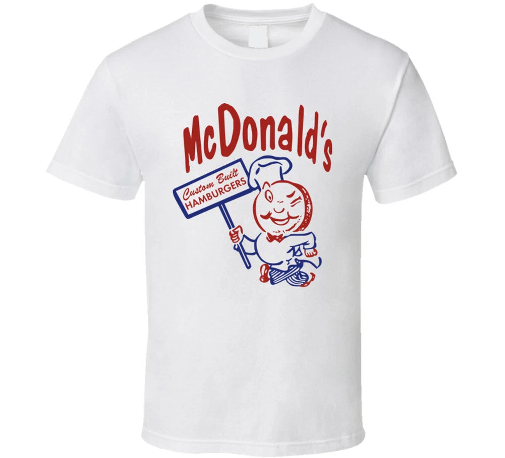 Mcdonald's Custom Built Hamburgers Retro Foodie Fan T Shirt
