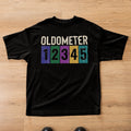 Custom Oldometer Shirt Personalized Birthday Age Odometer Tee