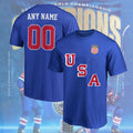 Personalized Team USA Hockey 2025 World Champs Name Number Gift For Fans