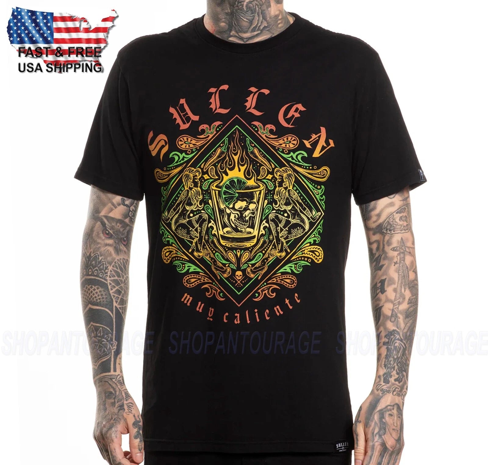 Sullen Art Collective Muy Caliente Premium SCM7178 Short Sleeve T-shirt For Men