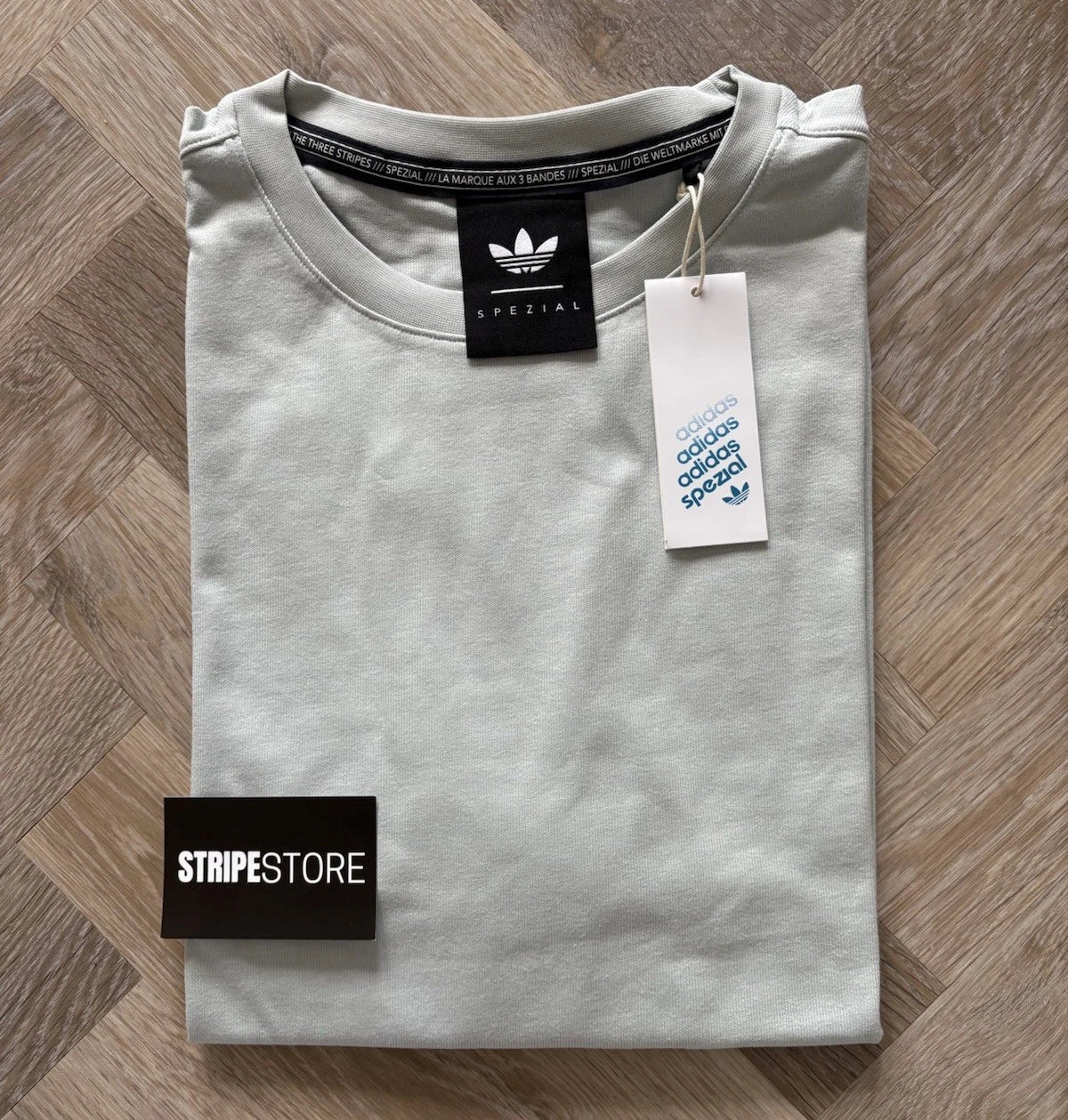 ADIDAS SPZL MOD T SHIRT SPEZIAL WONDER SILVER SS26 KR2731 - SMALL 22.5" - BNWT