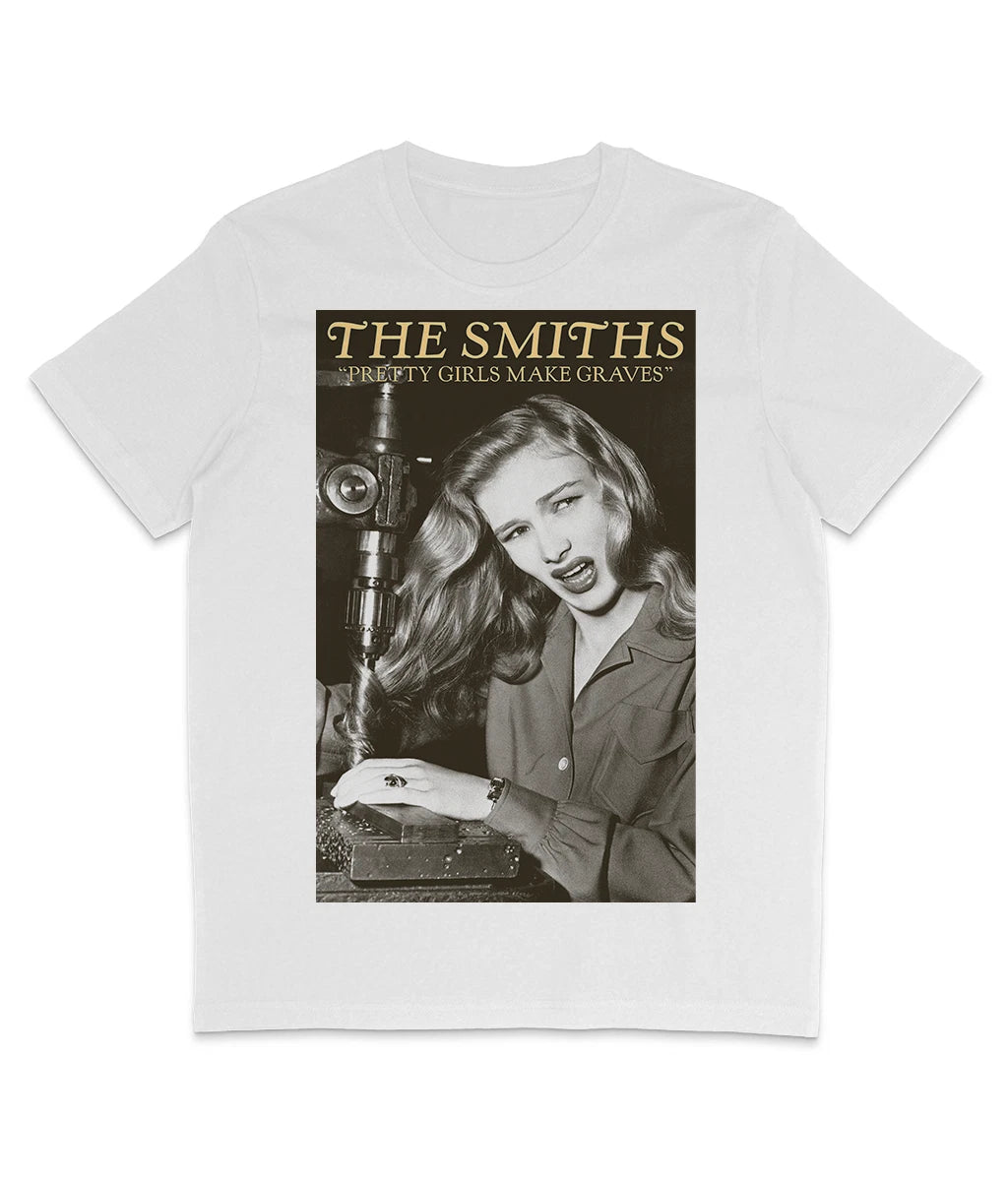 The Smiths - Pretty Girls Make Graves - Veronica Lake - Organic T-Shirt - Sepia