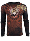 Archaic by Affliction Men's T-Shirt Hinsley Skull Wings Biker S-4XL
