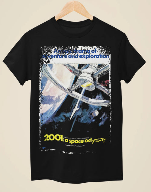 2001:  A Space Odyssey (1968) - Movie Poster inspired Unisex Black T-Shirt
