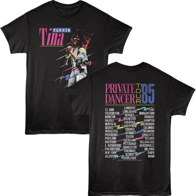 Tina Turner Private Dancer Tour 1985 Concert T-shirt