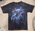 The Mountain Axolotl Purple/Black Tie-Dye Shirt, Brand New, Men's Sizes