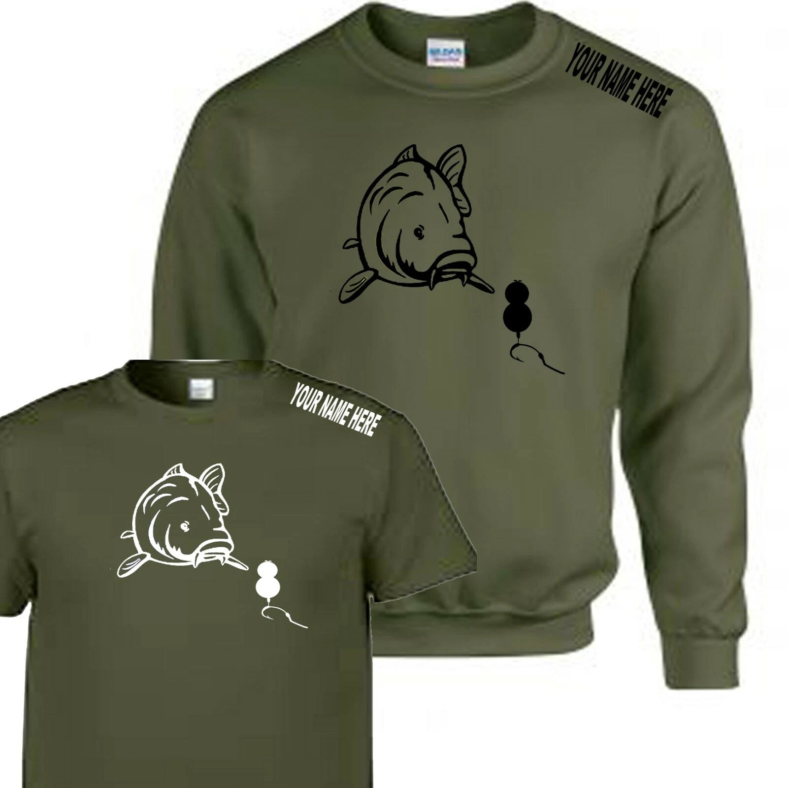 fishing t shirt or jumper Discount For Both Novelty Anglers Carp Fishing