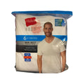 Hanes Men's 6-Pack Best Tagless Ring Spun Cotton V Neck Short Sleeve T-Shirts