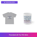 Custom Pet Memorial Gift Set Shirt Mug Personalized Name Bundle Dog Lover