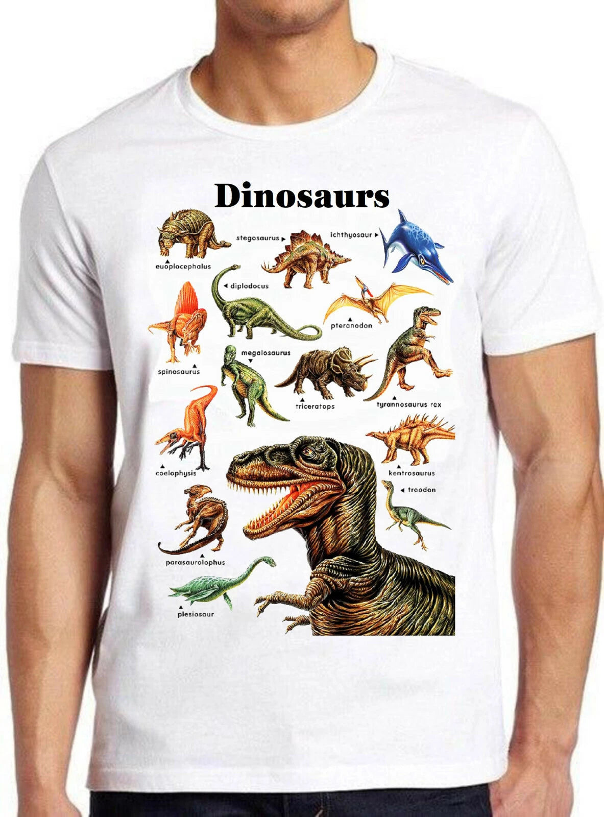 Dinosaurs T Rex Triceratops Stegosaurus Megalosaurus Meme Gift Tee T Shirt 2147