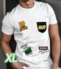 Premium T White XL size Hey Polyester material Size POP T shirt