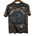 AFFLICTION American Customs REBELS Cobra Raw Seams Grunge Cyber Y2K USA Large