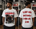 Muhammad Ali Graphic Tee Sz XL White Boxing GOAT Tee Float Like Butterfly Sting