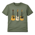 Guitar Collection T-Shirt Unisex Acoustic and Electric Guitars Music Graphic Tee