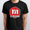 Montesa  Style  Motorcycle Printed T Shirt womens Mens white Black