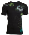 Archaic by Affliction Men's T-Shirt Floating Skull Cross Biker