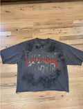 YOUNGLA  Dark Knight Discontinued Gray Wash Oversized Shirt Sized Small