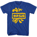 Oasis Band Yellow Splatter Logo Men's T Shirt Rock Music Merch