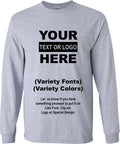 Personalized Customs Long Sleeve T-Shirt Text / Logo