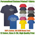 Custom Printed Personalised T-Shirt Your text business logo stag do hen Unisex