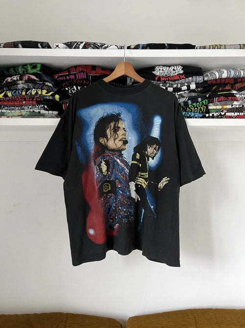 1990's 90s Michael Jackson Live Bootleg AOP All Over Print Double Stamp