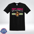 Party Animals Baseball Monkey Shirt Funny Vintage Stripe Graphic T-Shirt