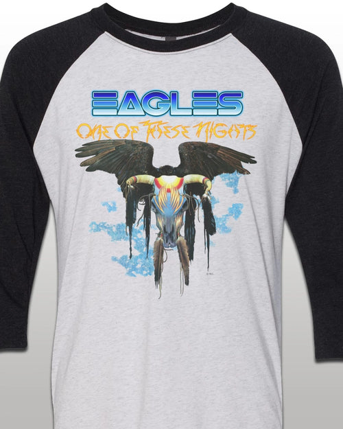 1976 One of These Nights Tour Jersey T-Shirt | Vintage style 3/4 Sleeve SM-XXL