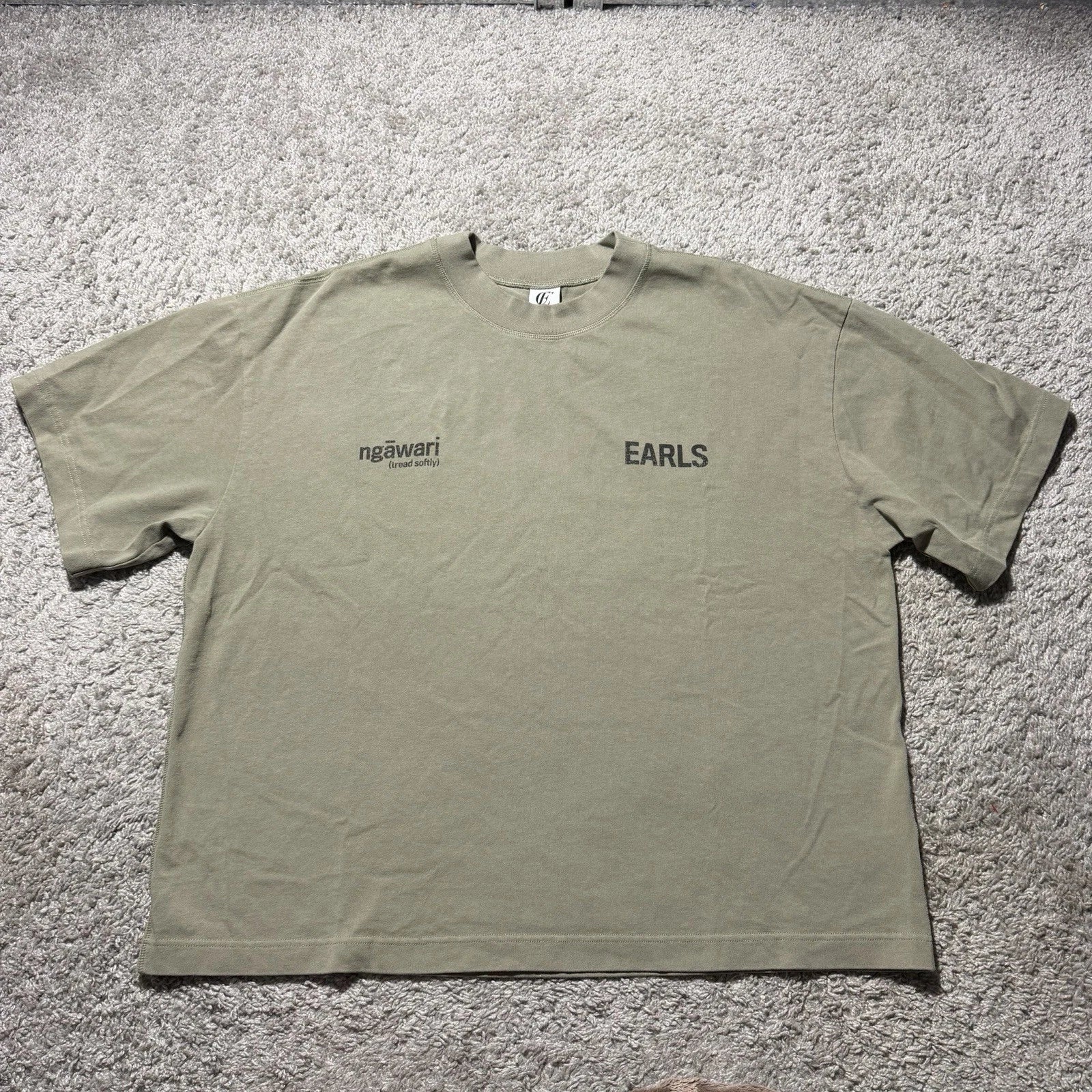 Earls Collection T Shirt Mens 2XL Boxy Short Sleeve Crew Neck Casual Cotton