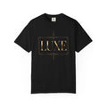 LUXE Gold Graphic T-Shirt | Premium Black Tee | Elegant Night Out Streetwear