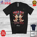 Custom Name Mom Of Spoiled Dogs; Lovely Mother's Day Poodle Flowers T-Shirt