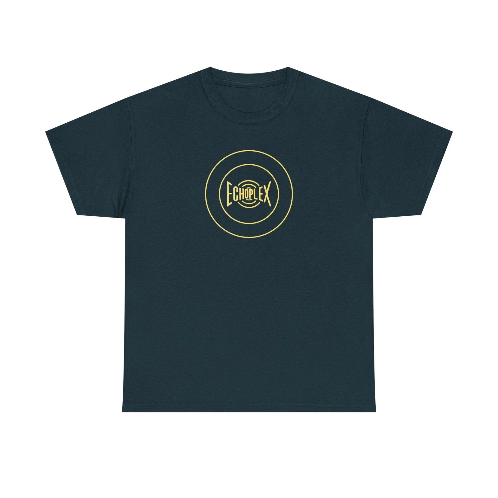 Maestro Echoplex EP-3 Badge T-Shirt Vintage Audio Guitar Delay Echo Yellow Print