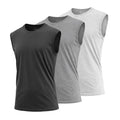 Mens Muscle Tank T-Shirt Cool Mesh Colors Workout Fitness Lounge Running 3-PACK