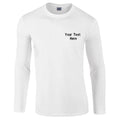 Personalised Custom Embroidered Gildan Softstyle Long Sleeve T-shirt Ring Spun