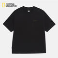 NEW National Geographic Semi-oversized short-sleeve T-shirt BLACK Asian Fit