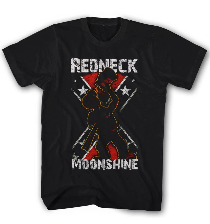 ★Men's Redneck Moonshine USA Casual Party Clubwear T-Shirt New S-5XL RN28101★