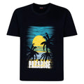 NEW IN ESPIONAGE NAVY PARADISE TEE SHIRT T448 2XL3XL 4XL5XL6XL7XL8XL