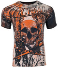 Archaic By Affliction Men's T-Shirt CADAVEROUS Black Skull Biker S-5XL
