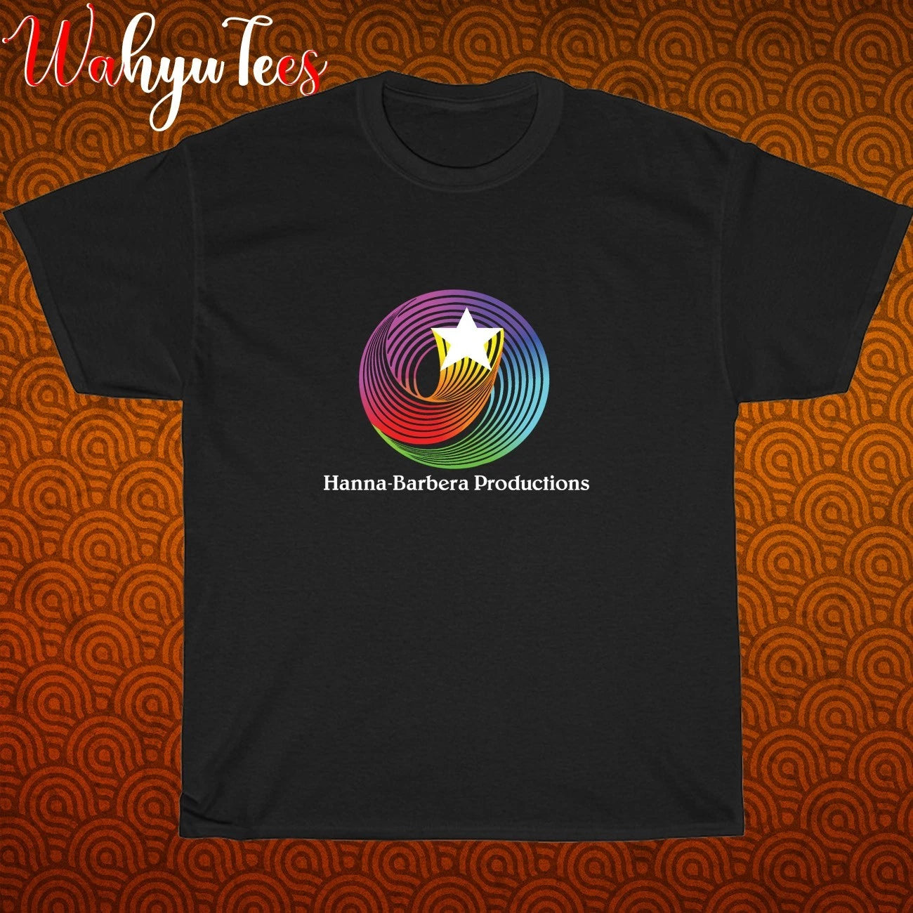 Hanna Barbera Animation Logo Black/Navy Size S-5XL Unisex T-Shirt