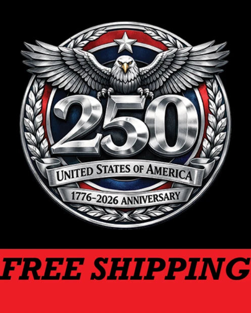 T-SHIRT-250 YEARS-UNITED STATES OF AMERICA-1776-2026 ANNIVERSARY