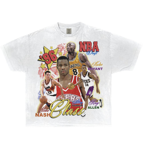 1996 Rookie Class NBA Rookies Boxy Vintage Shirt Streetwear Y2K Basketball Tees