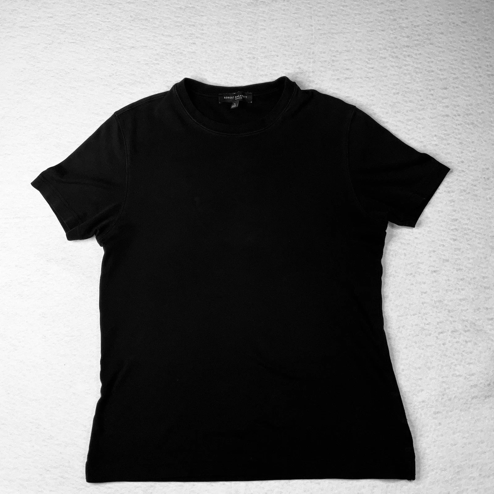 Robert Barakett Men’s Black T Shirt Med Pima Cotton Designer Luxury Tee Georgia