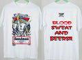 Sandman Blood Sweat Beers Shirt, Ecw Mens T-Shirt Double Sided Cotton For Fans