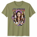 Custom Photo Upload Custom Text Personalised Collage Unisex T-Shirt Your Design