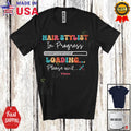 Custom Name Hair Stylist In Progress Loading; Amusing Future Jobs Careers Shirt
